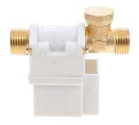 VALICLUD Electric Solenoid Valve Brass Solar Water Valve Normally Closed Diaphragm Type for Water and Low Viscosity Fluids with Pressure and Temperature