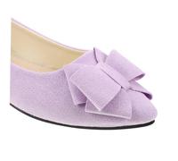 VALICLUD Elegant Bowknot Bride Flats for Women Comfortable Flat Wedding Shoes with Pointed Toe Work and Bridesmaid Footwear for Business and Celebrations Easy Off Design Violet