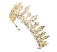 VALICLUD Elegant Crystal Crown Headband for Bride Handmade Wedding Tiara with Rhinestones for Special Occasions Photography and Parties Chic Hair Decoration for Bridal Look