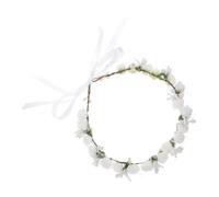 VALICLUD Elegant Floral Headband Flower Crown for Brides Bridesmaids Chic Bridal Headdress for Weddings Parties and Beach Photography Accessory for Formal Occasions