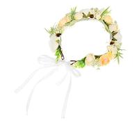 VALICLUD Elegant Flower Crown Headband for Lifelike Floral Wreath Headdress for Photo Props Festivals and Special Occasions Skin Friendly Non Sliding Design