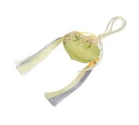 VALICLUD Elegant Green Fabric Sachet Pendant Decor with Tassel, Fragrant Car Accessory for Soothing Atmosphere and Decoration, Inspired by Ancient Chinese Culture, Present for Traditional