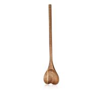 VALICLUD Elegant Heart Shaped Wooden Dessert Spoon Multi Functional Stirring Tool for Home Kitchen for Serving Mixing and Decorating for Valentine's Day and Special Occasions