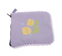 VALICLUD Elegant Mini Canvas Coin Purse Zipper Pouch Tassel Portable Wallet for Women Stylish Change Organizer