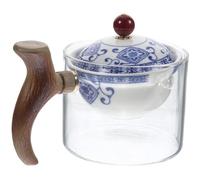 VALICLUD Elegant Portable Tea Pot with Wear-Resistant Ceramic Body and Comfortable Handle Easy-Clean Traditional Chinese Design for Home Tea Shops Restaurants and Travel Random Color