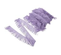 VALICLUD Elegant Purple Curtain Tassel Trim in Polyester Silk, 1 Roll DIY Sewing Fringe Strip for Curtain Making and Upholstery Decoration