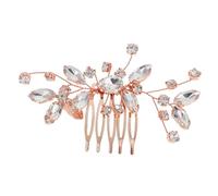VALICLUD Elegant Rhinestone Bridal Hair Comb Delicate Side Accessory for Weddings Versatile Headdress for Brides and Bridesmaids Sophisticated Design for Classy Celebrations Intricate