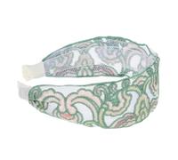 VALICLUD Embroidered Floral Hairband for Women Sweet Floral Design Wide Gauze Hair Accessories Unique and Comfortable Headband for Versatile Use for Various Hairstyles