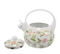 VALICLUD Enamel Tea Kettle Stovetop Water Kettle Thickened Design Easy Clean Smooth Surface Compatible with Gas Stove Induction Hob Open Fire for Office Home Party