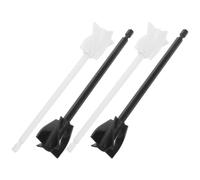 VALICLUD Epoxy Mixing Paddle Set for Drill, 4pcs Reusable Spiral Stirring Rods, Universal Drill Attachment for Precise Material Blending for DIY Enthusiasts