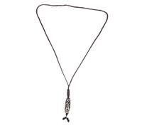 VALICLUD Ethnic Style Tibetan Agate Pendant Necklace for Women Bright Buddhist Hanging Chain Comfortable Fit Tibetan Buddhism Decor Jewelry Fortune Amulet for Parties and Daily Wear