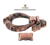 VALICLUD European Style Vintage Zinc Alloy Door Knocker Smooth Polished Retro Front Door Hardware for Household Gate Security with Ergonomic Grip Resistant Surface