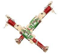 VALICLUD Exaggerated Alloy Nutcracker Ear Studs for Women, Cute Red and Green Enamel Post Earrings with Rhinestone Decoration, Small Cartoon King Soldier Jewelry for Teen