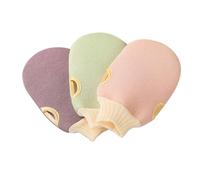 VALICLUD Exfoliating Gloves Bath Mitten 2Pcs 23.2 X 12.5 CM Body Smoothing Polyester for Men and Women Back Body Scrubbing in The Shower