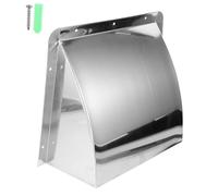 VALICLUD Exhaust Hood Vent Cap with Classic Appearance and Simple Design Stainless Steel Protects Interior of Range Hood and Enhances Silver Air Vent Cover for Kitchen and Industrial Use