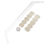 VALICLUD Eyebrow Tattooing Aid Ruler Acrylic Brow Mapping Tool for Precise Symmetrical Eyebrows Reusable Shaping Template for Salon and Home Use