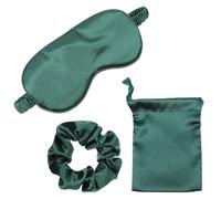 VALICLUD Eyeshade and Hair Scrunchie Set with Drawstring Pouch Breathable Sleep Eye Mask for Night Sleep and Travel, One Size Fits Most Adults