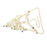 VALICLUD Face Chain With Coins: Veil Decorative Masquerade Headwear Party Costume Cosplay Face Mask For Women Belly Dancer Mask Accessories