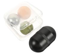 VALICLUD Facial Jade Ball Massager Set with Detachable Dark Green Jade Roller and Metal Shell for Face and Neck Massage Skincare Tool for Women