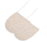 VALICLUD Facial Scrubber Exfoliator 2 Pcs 9X8 CM Fine Texture Comfortable Use Facial Cleansing Sponge for Blackhead Removal Suitable for Travel and Home Use