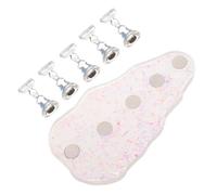 VALICLUD Fake Nail Holder Nail Stand for Manicure Training Reusable Display with Transparent Acrylic Base for Beginners and Salon Use