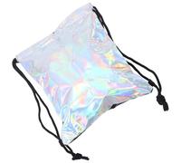 VALICLUD Fashion Backpack for School Women's Holographic Drawstring Bag Shiny Design for Girls School Shoulder Bag