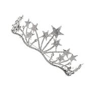 VALICLUD Fashion Rhinestone Star Shape Headband Crown Headdress Crystal Hairband for Weddings Birthday Parties and Celebrations Design Elegant Accessory for Women
