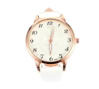 VALICLUD Fashionable Leather Wristwatch for Women Chic Minimalist Design with Unique Five-Point Star Dial for Casual Formal Events