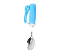 VALICLUD Feeding Spoon for Elderly and Disabled Stainless Steel Soft Silicone Grip Tremble Spoon for Easy Eating at Home Travel