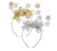 VALICLUD Festive Christmas Star Headband New Year's Eve Hair Accessories Stylish Party Headband Comfortable Hairband