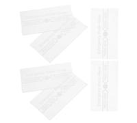 VALICLUD Fire Alarm Break Glass Replacement Covers and Accidental Trigger Prevention 6pcs Glass Material with High-Temperature Resistance for Safety Use