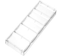 VALICLUD Five Grid Acrylic Poker Chip Tray Holder for Texas Chips