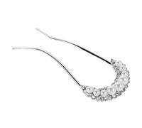 VALICLUD Flat Back Pearls Hair Pins Metal u Shape Hair Grips Decorative Headwear