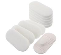 VALICLUD Flexible Bathtub Cleaning Brush with Handle Bendable Deep Cleaning Sponge Set 1 Handle + 9 Sponges for Tub Tile Corner Scrubbing