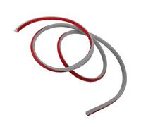 VALICLUD Flexible Gray Wall Corner Trim 2m Peel and Stick Quarter round Molding Strip Bathtub Splash Guard Shower Door Bottom Seal Water Barrier for Bathroom and Floor Tiles