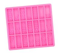 VALICLUD Flexible Silicone Domino Fondant Mold for Cake Decoration Oven and Dishwasher Safe Domino Tile Candy and Cupcake Baking Mould Soft Easy to Clean and Demould Food-Grade Material