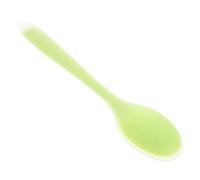 VALICLUD Flexible Soft Silicone Spoon for Feeding Mini for Easy Grip Gentle Gums Multifunctional Training Tool for Soup Rice Salad Tableware in Translucent Green