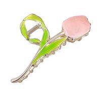 VALICLUD Flower Clips for Hair Women Tulip Hairpin Jaw Clips for Hair for Thick