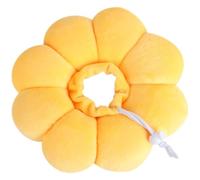 VALICLUD Flower Designed Cat Collar Pet Collar Soft Multi-purpose for Surgery Cat Kitten Yellow