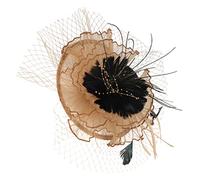 VALICLUD Flower Hairpin Women Fascinators Retro Fascinator for Tea Party Wedding Guest Bride Hat