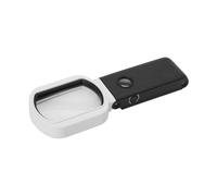 VALICLUD Foldable Handheld Magnifying Glass with LED Light Portable Reading Magnifier for Elderly Low Vision Compact Lightweight Design for Books Jewelry Maps and Detailed Viewing