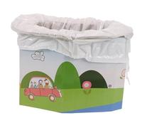 VALICLUD Foldable Portable Potty Toilet for Travel and Camping Lightweight Paper Material Multi-use as Stool and Dustbin Safe Foldable Design for Adults and Outdoors