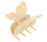 VALICLUD French Style Hair Claw Clip for Women Non Slip Durable Acetate Jaw Clip with Classic Butterfly Pattern Elegant Hair Accessory Styling and Daily Use