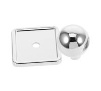 VALICLUD French Style Zinc Alloy Cabinet Door Knob Bright Chrome Single Hole Drawer Pull for Wardrobe Dresser Cupboard Smooth Comfortable Grip Furniture Handle for Bedroom Kitchen Living