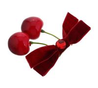 VALICLUD Fruit Hair Barrettes Alligator Hair Clips for Girls Red Bows for Girls