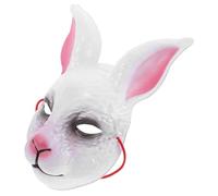 VALICLUD Full Face Rabbit Costume Masquerade Rabbit Mask Creepy Halloween Accessory for Cosplay