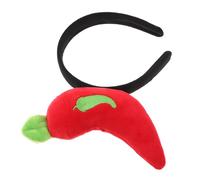 VALICLUD Funny Quirky Chili Pepper Artificial Vegetable Headband for Women's Halloween Costume Party Novelty Dress up Hairband Cartoon Design for Birthday Party Occasion