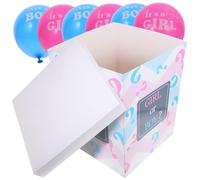 VALICLUD Gender Reveal Balloon Box with Blue and Pink Balloons for Shower Decorations Gift Box for Boy Girl Festive Party Decoration with Vibrant Colors and Fine Workmanship for Gender