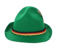 VALICLUD German Felt Top Hat Bavarian Green Bavarian Hat Women Men Magician Costume for Halloween