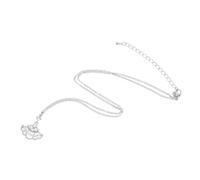 VALICLUD Ginkgo Leaf Pendant Necklace for Women Elegant Boho Jewelry with Zircon Chic Dangle Design for Daily Wear and Special Occasions
